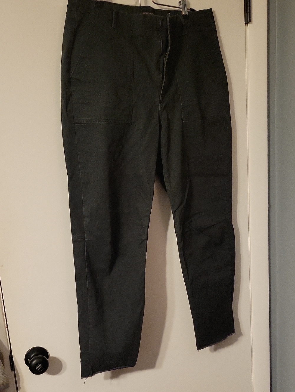 Banana Republic Girlfriend Authentic Chino Pants in Deep Green